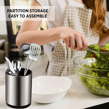 Stainless Steel Rotating Storage Bucket