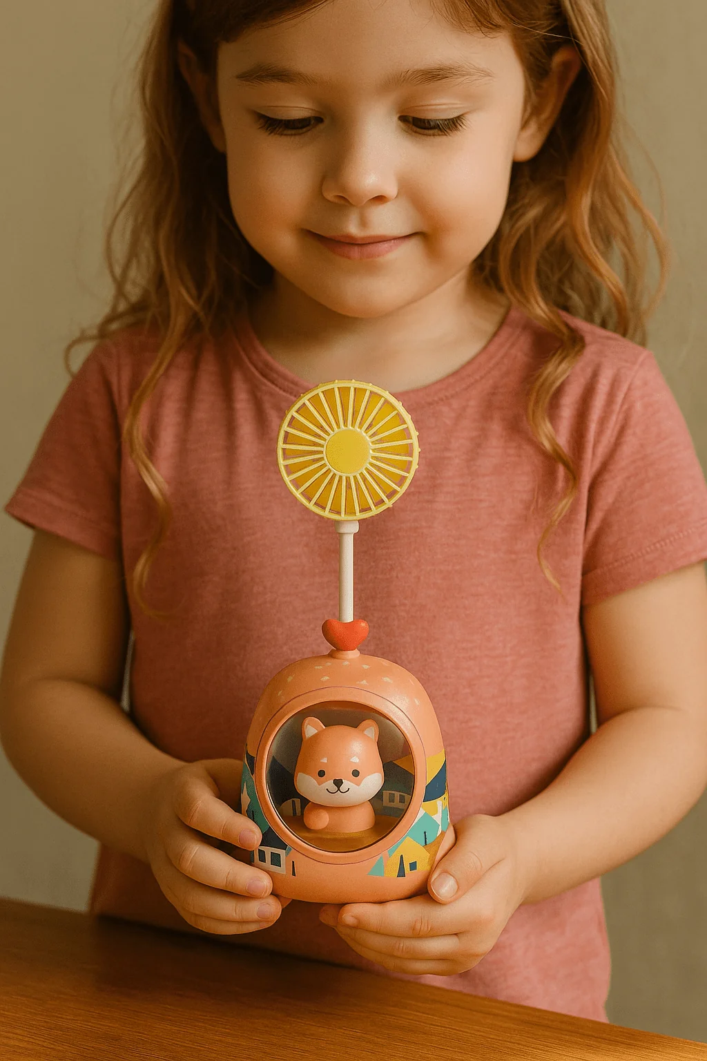 Mini Cartoon Animal Fan